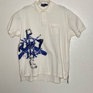 POLO Ralph Lauren Men’s White Vintage Rugby Pocket Shirt Size XL